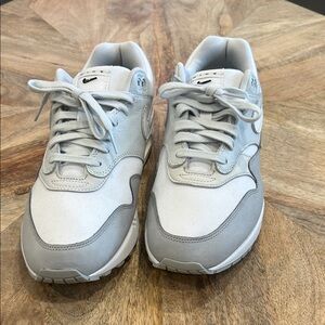 Nike Light Gray and White Athletic Shoes